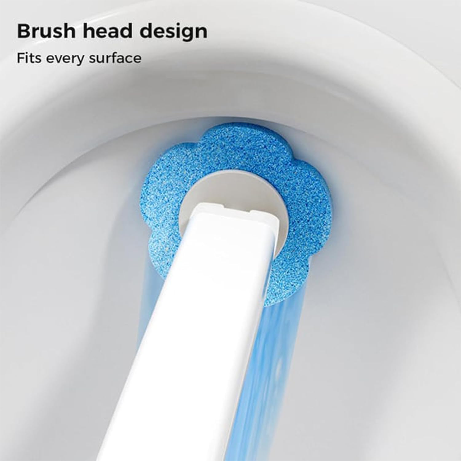 Disposable Toilet Cleaning System: Toilet Brush & Holder Kit with 6PCS Pre-Soaked Cleaner