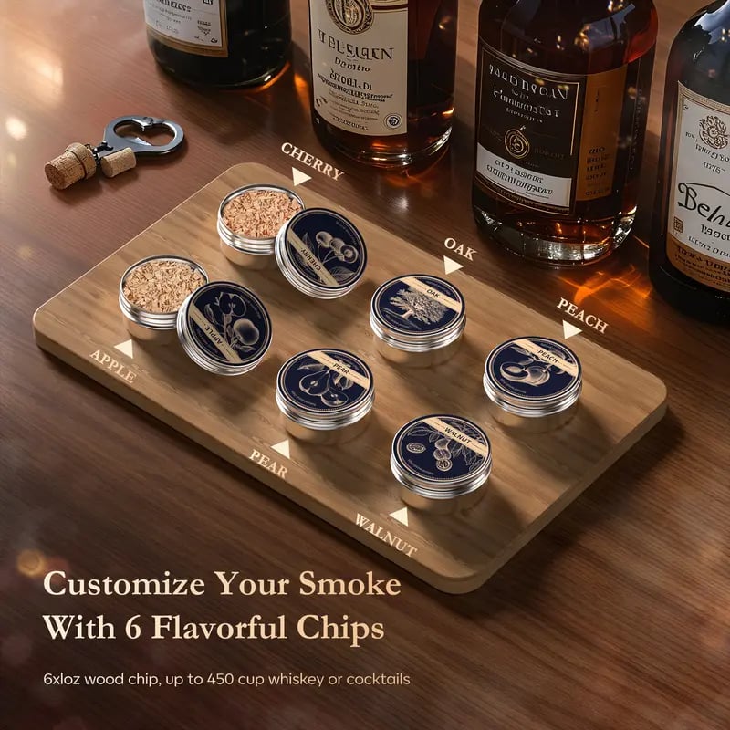 🎁Hot Sale Promotion 30% OFF🔥 Electric Whiskey Smoker Kit🚬🍸🧊