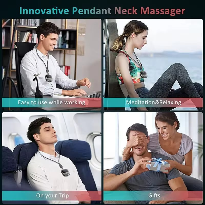 🎁Last Day 49% OFF  Mini portable neck Massager - Intelligent hanging cervical massage