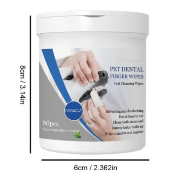 🐕Pet Teeth Macular Bacteria Cleaning Finger Wipes💡🔥