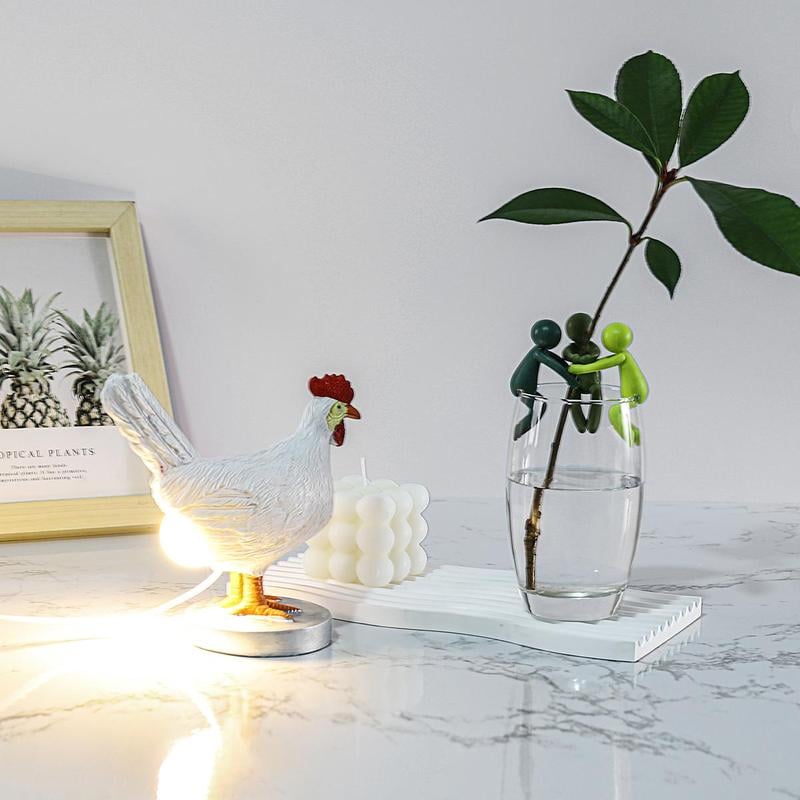 🔥 BIG SALE - 47% OFF🔥Chicken Design Desktop Decorative Light, 1 Count Cute Resin Animal Design Desktop Decorative Light, Creative Desktop Light for Home Office Decor