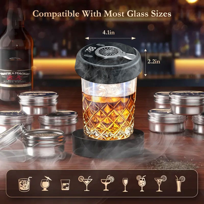 🎁Hot Sale Promotion 30% OFF🔥 Electric Whiskey Smoker Kit🚬🍸🧊