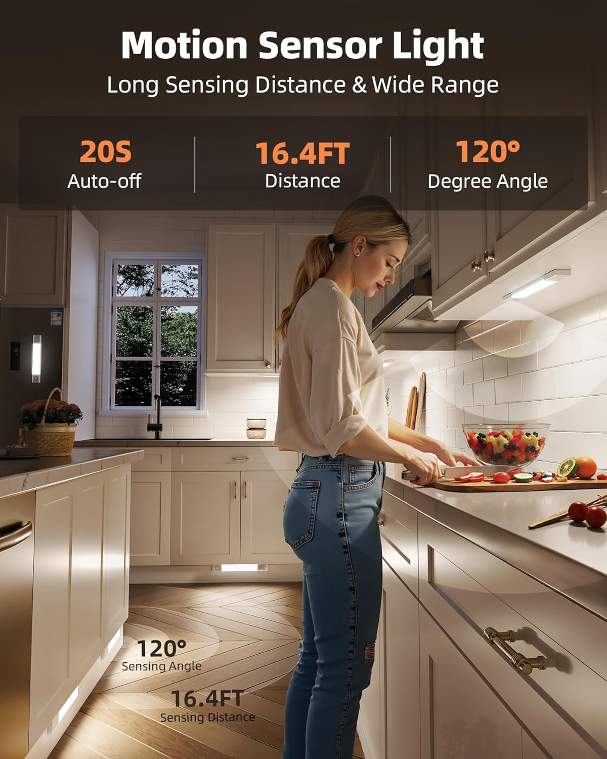 🎁HOT SALE 49% OFF🔥-💡Punch-free Smart Sensor Magnetic Rechargeable LED Lights