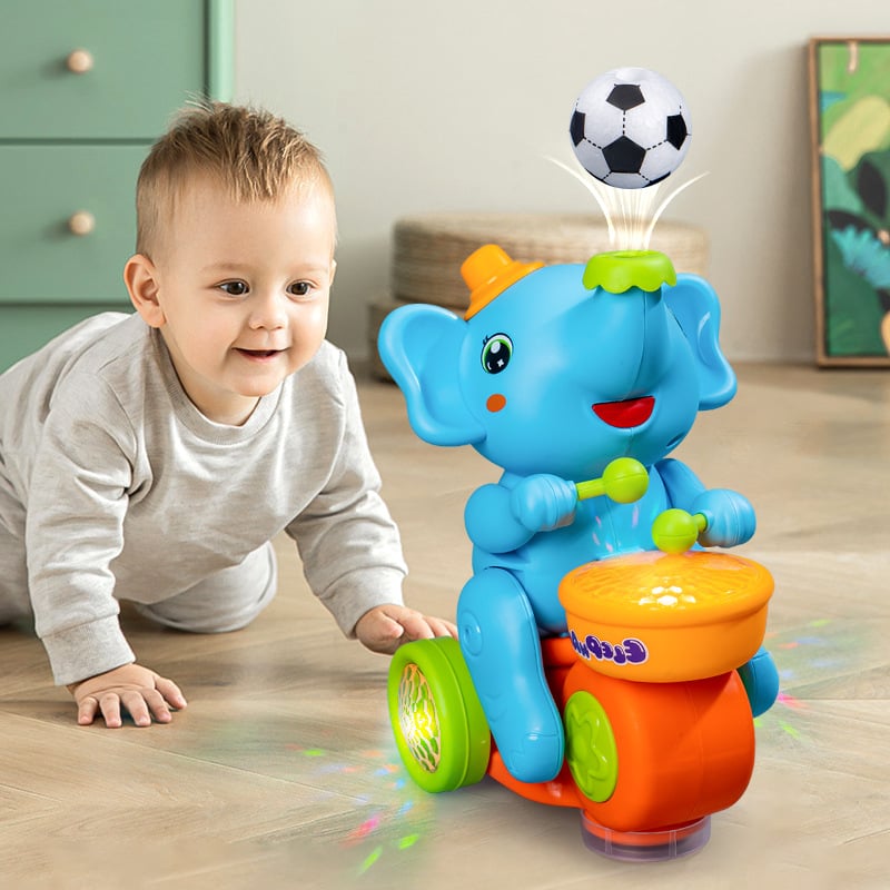 🎁 Musical Walking Elephant Drummer Toy 🔥