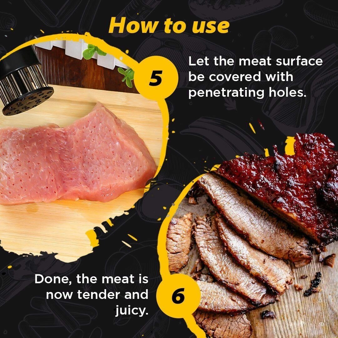 🎅Christmas Hot Sale Promotion-49% OFF-🥩Stainless Steel Meat Tenderizer Needle 21 Pin Steak BBQ Kitchen Cooking Tool