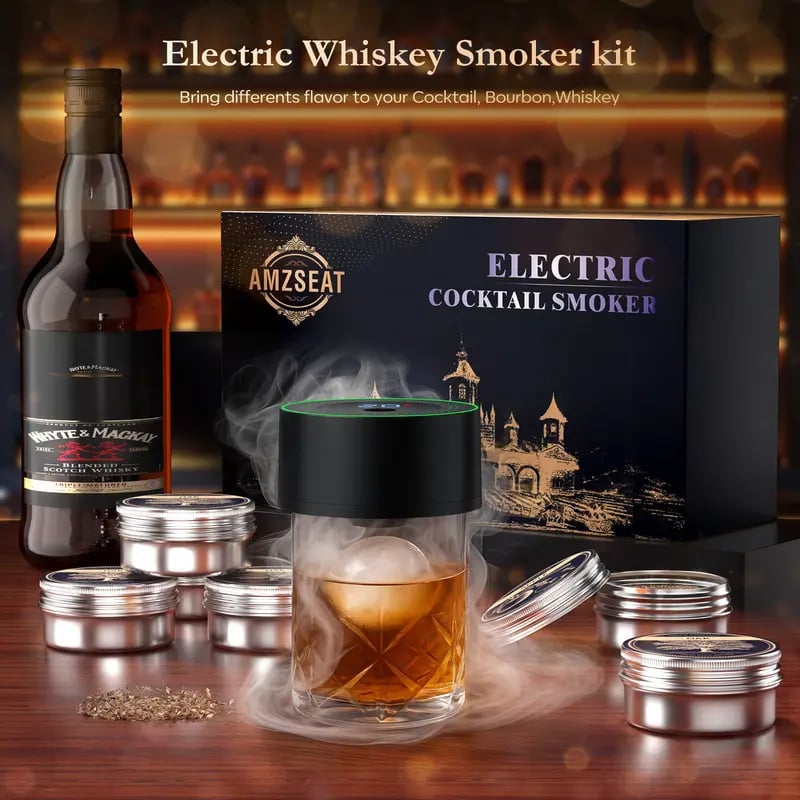 🎁Hot Sale Promotion 30% OFF🔥 Electric Whiskey Smoker Kit🚬🍸🧊