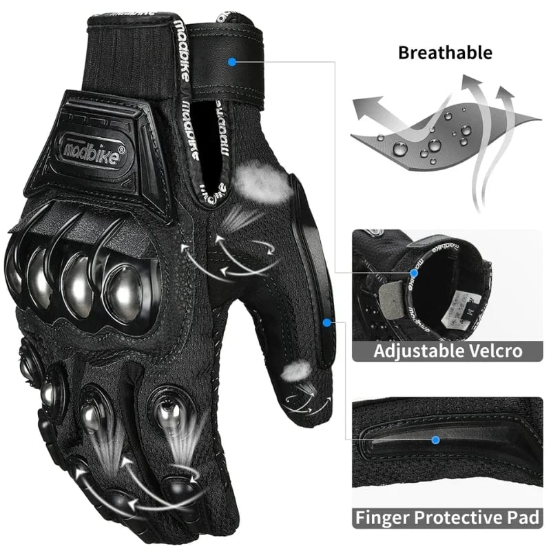 🔥Hot Sale🔥-🏍️Indestructible Outdoor Self-defense Gloves 🧤(One pair)