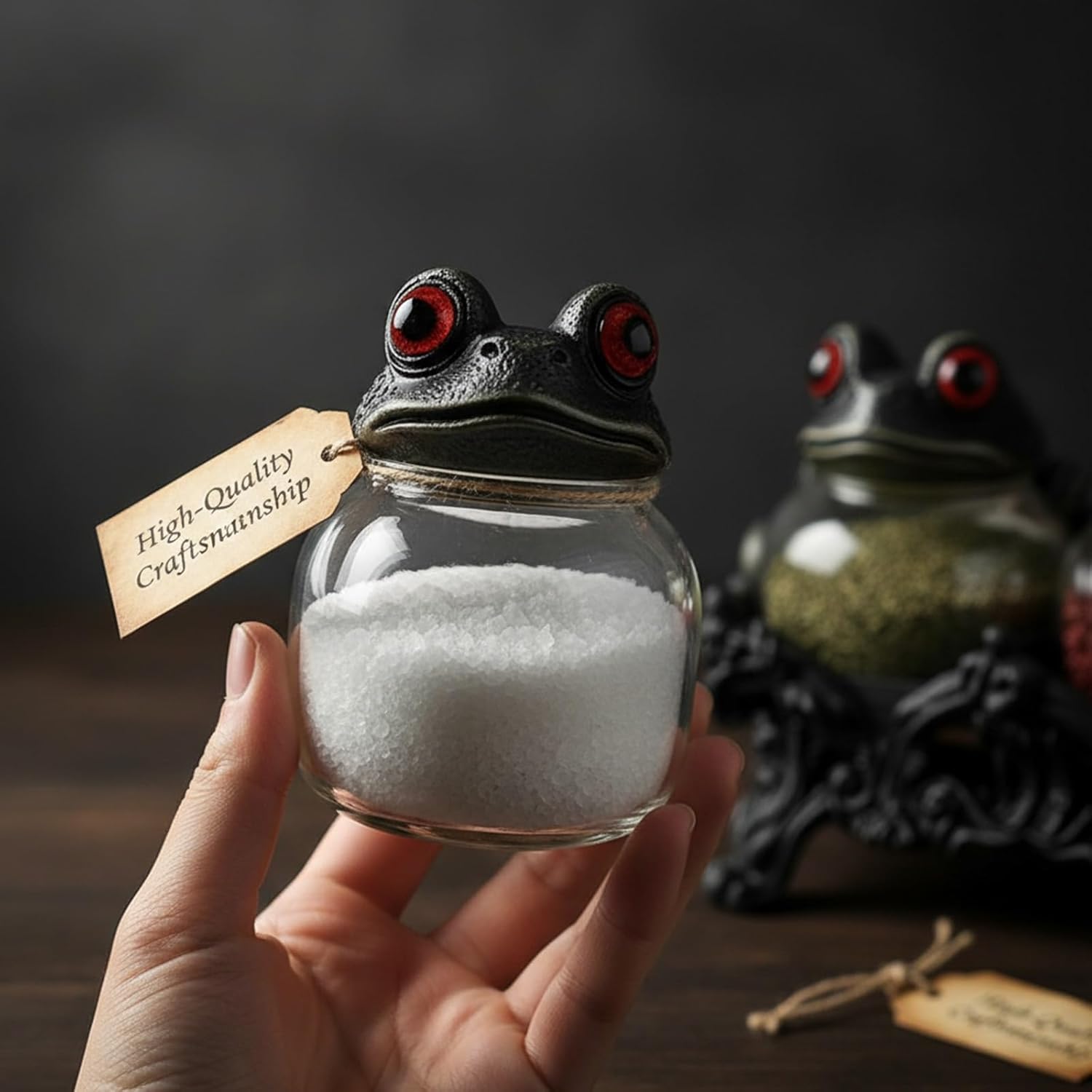 Handcrafted Witchy Frog Apothecary Spice Jars 🐸🧙