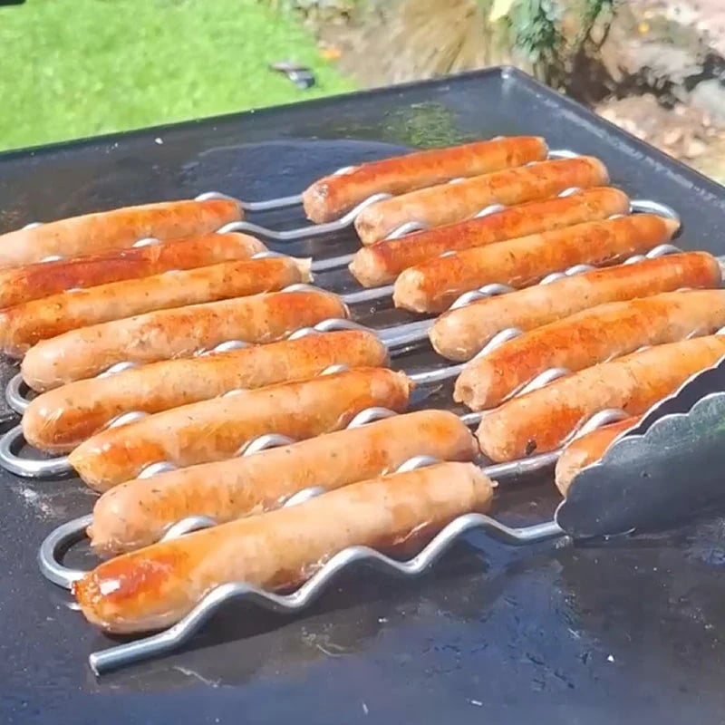 🔥Last Day 60% Sale🌭BBQ Sausage Roller Rack -No More Burnt Hot Dogs⭐