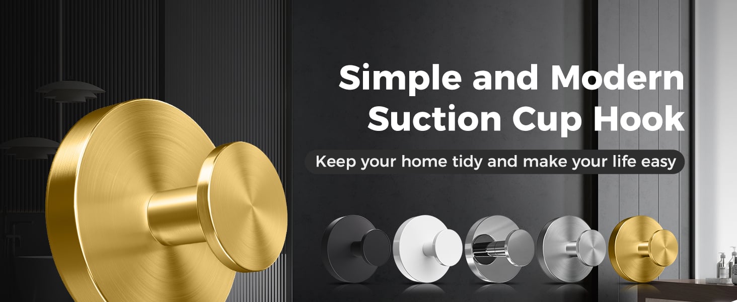 Shower Hooks for Iniside Shower Suction Cup Hooks for Glass Window,Removable Towel Hooks