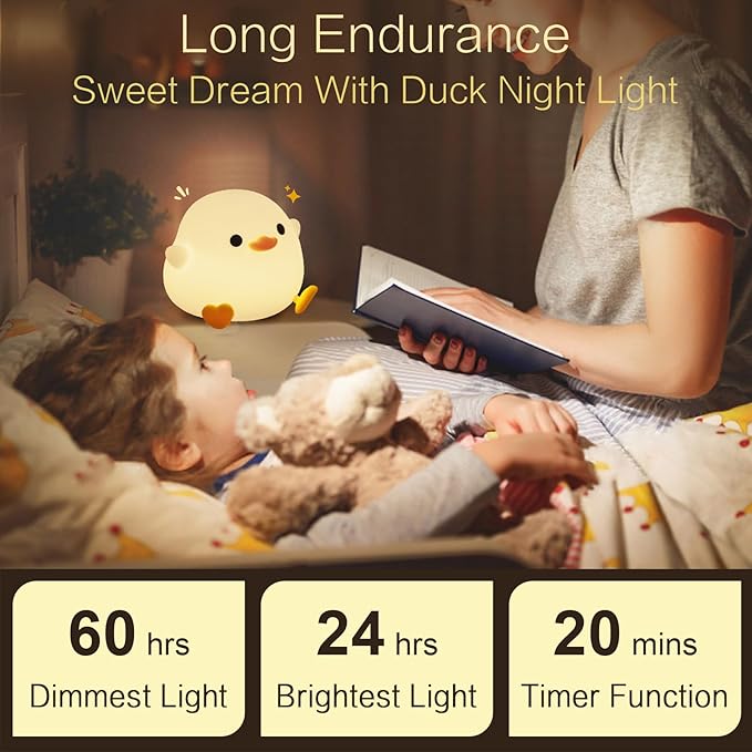 🔥LAST DAY SALE 49% OFF🦆💤Sensory Duckling Night Light⭐🎁