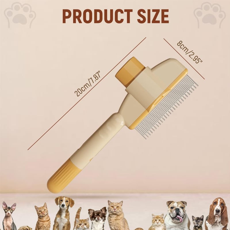 💥 Say Goodbye to Pet Hair! 🔥Pet Comb Grooming Brush✨
