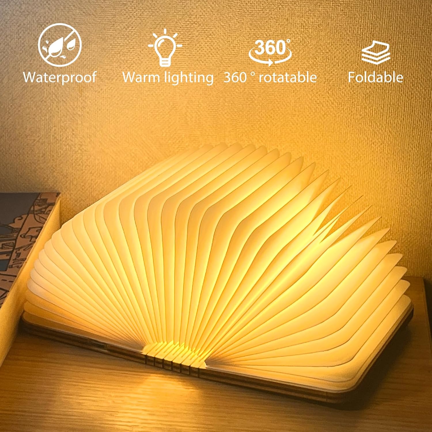 📖Foldable Book Lamp – A Glowing Story of Light & Design🥰