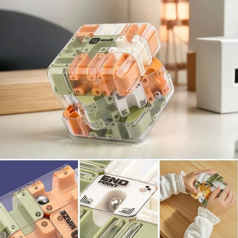 🔥 LAST DAY 49% OFF - 2026 New 3D Rolling Ball Maze Cube 🎁