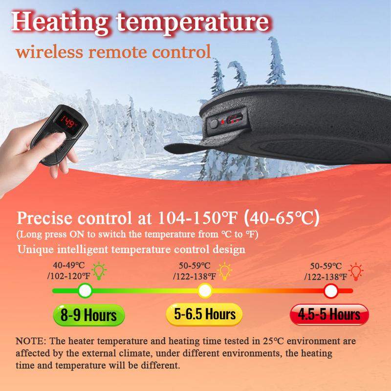 🔥HOT SALE 49% OFF❄️Heated Insoles for Women Men with Remote Control 3 Heat Settings🦶