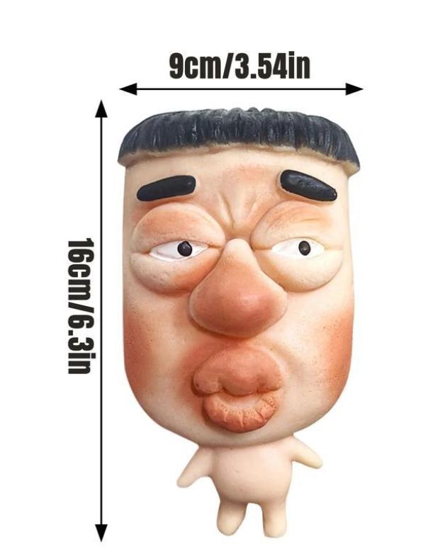 Viral Pimple Popping Fidget Toy Satisfying & Gross Stress Reliever Refillable Kit 4 Comical Faces Non Toxic Silicone Safe for Squeezing