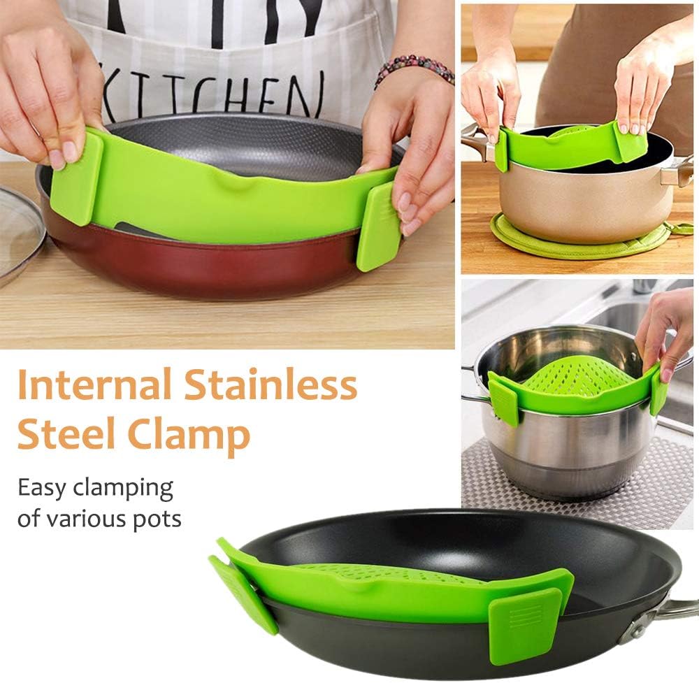 🔥LAST DAY 50% OFF🌟 High-Quality Silicone Material🔥Silicone Clip-On Colander