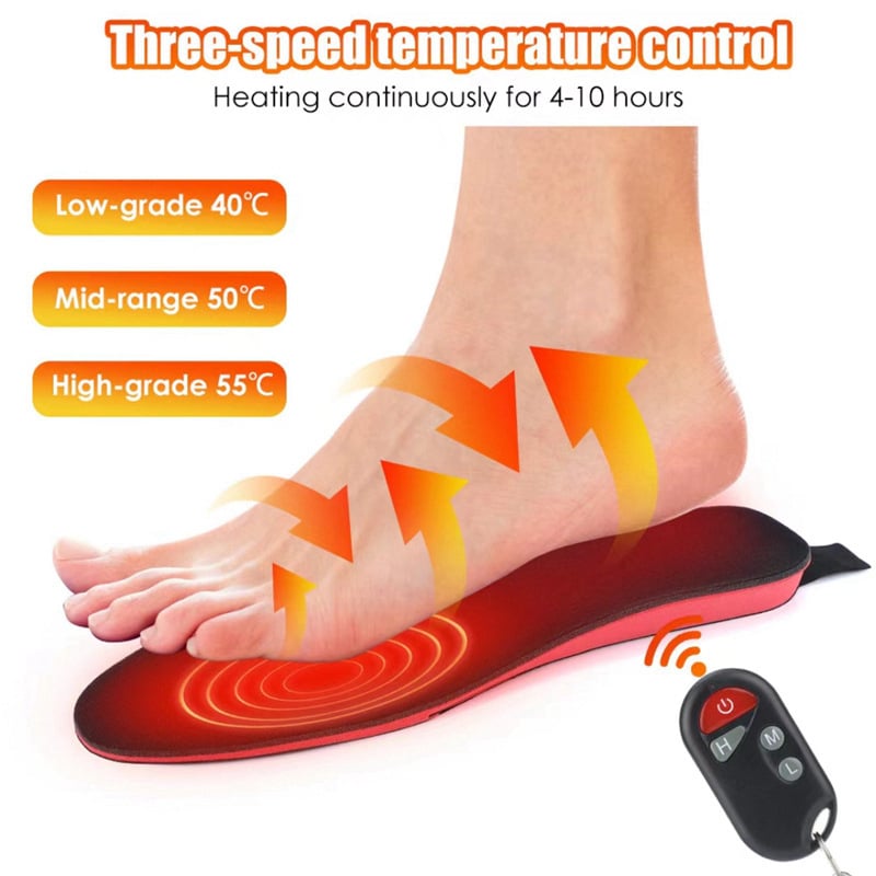 🔥HOT SALE 49% OFF❄️Heated Insoles for Women Men with Remote Control 3 Heat Settings🦶