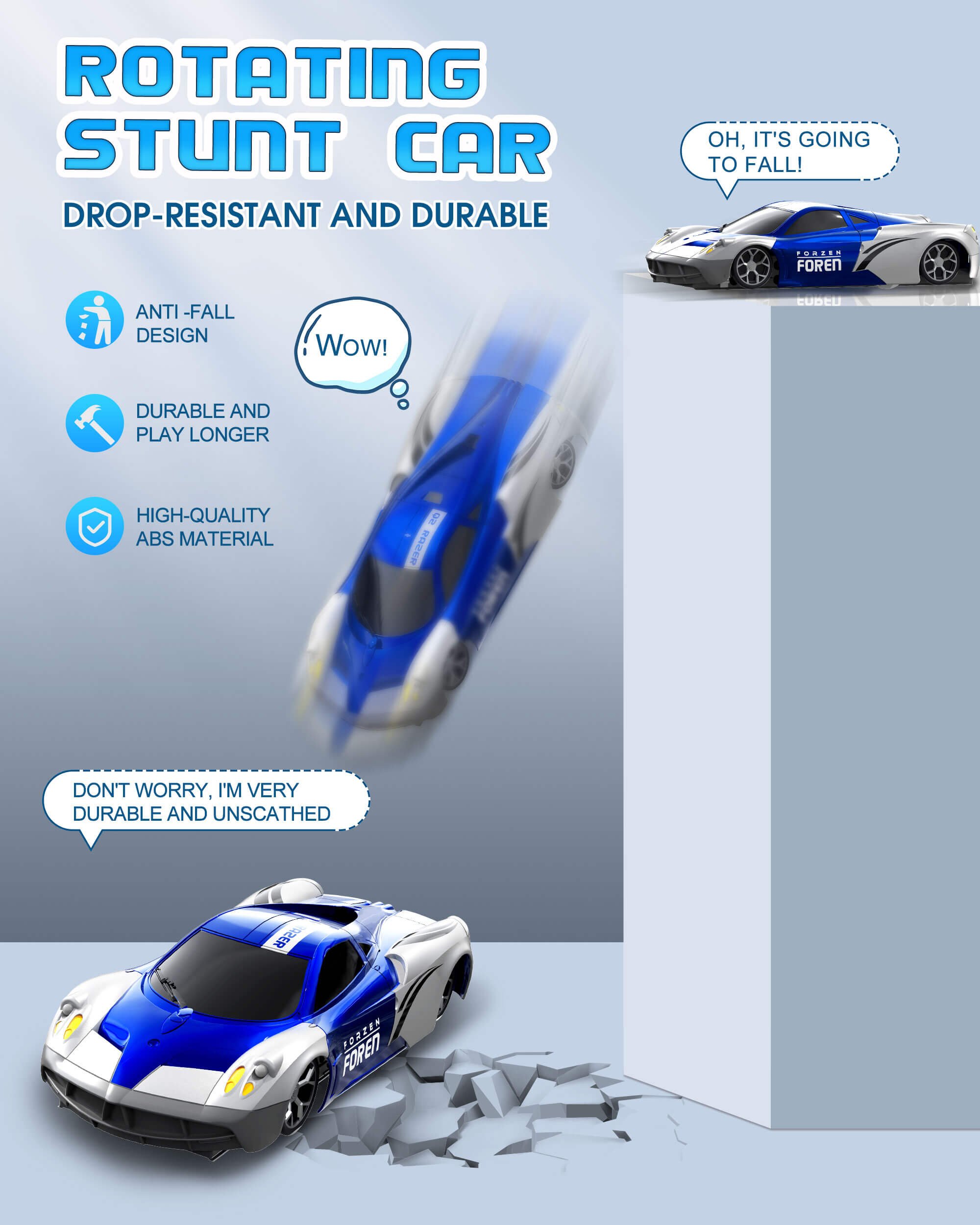 🔥LAST DAY 49% OFF - 2026 New Anti Gravity Wall Climber RC Stunt Car 🎁