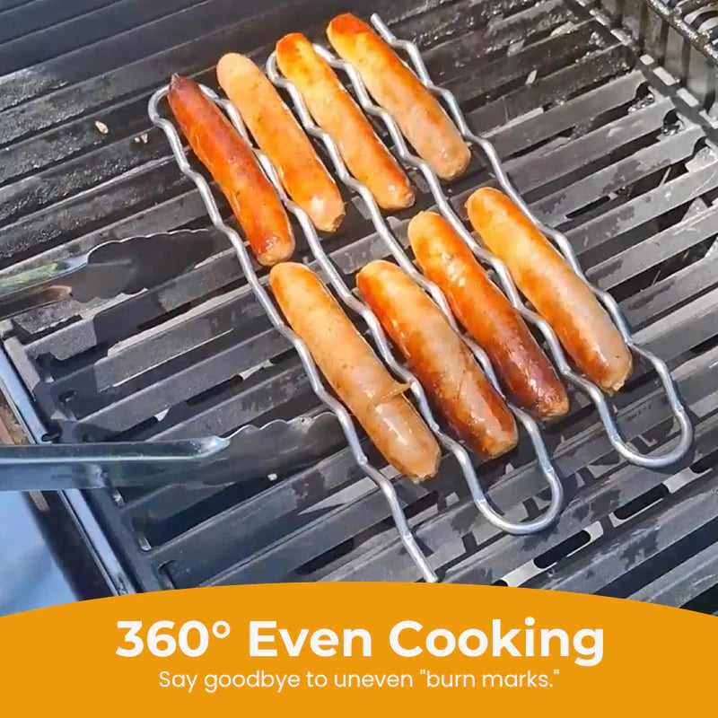 🔥Last Day 60% Sale🌭BBQ Sausage Roller Rack -No More Burnt Hot Dogs⭐