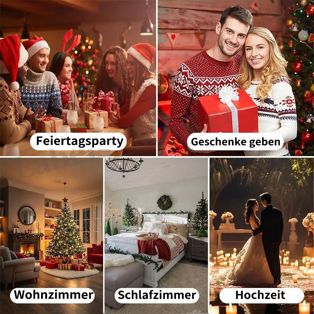 🎄Weihnachts-Schnäppchen🎁LED-Dynamic-Weihnachts-Projektor | wechselbare Motive🎅❄️