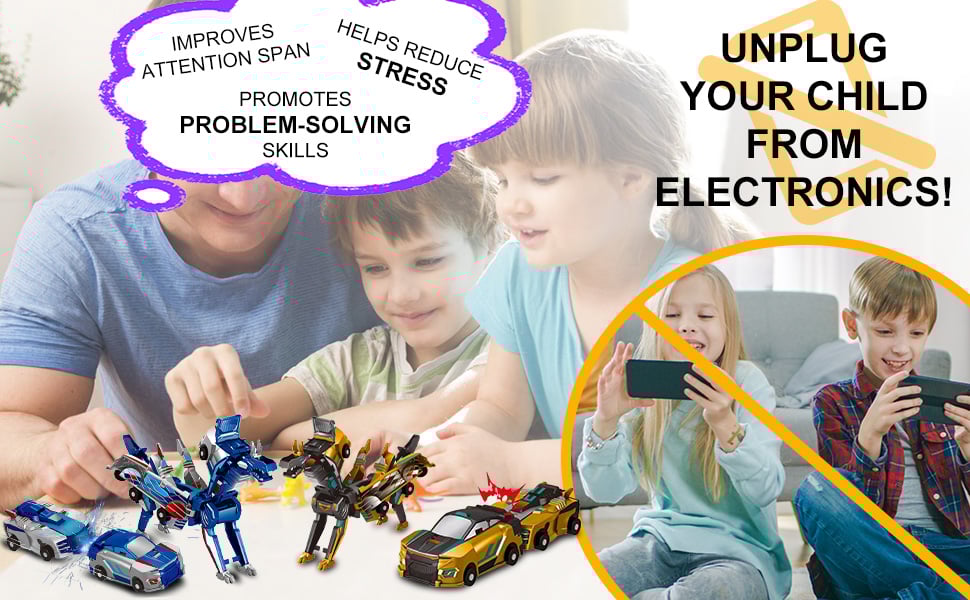 🎁✨ Collision Transforming Dinosaur Car Toy✨