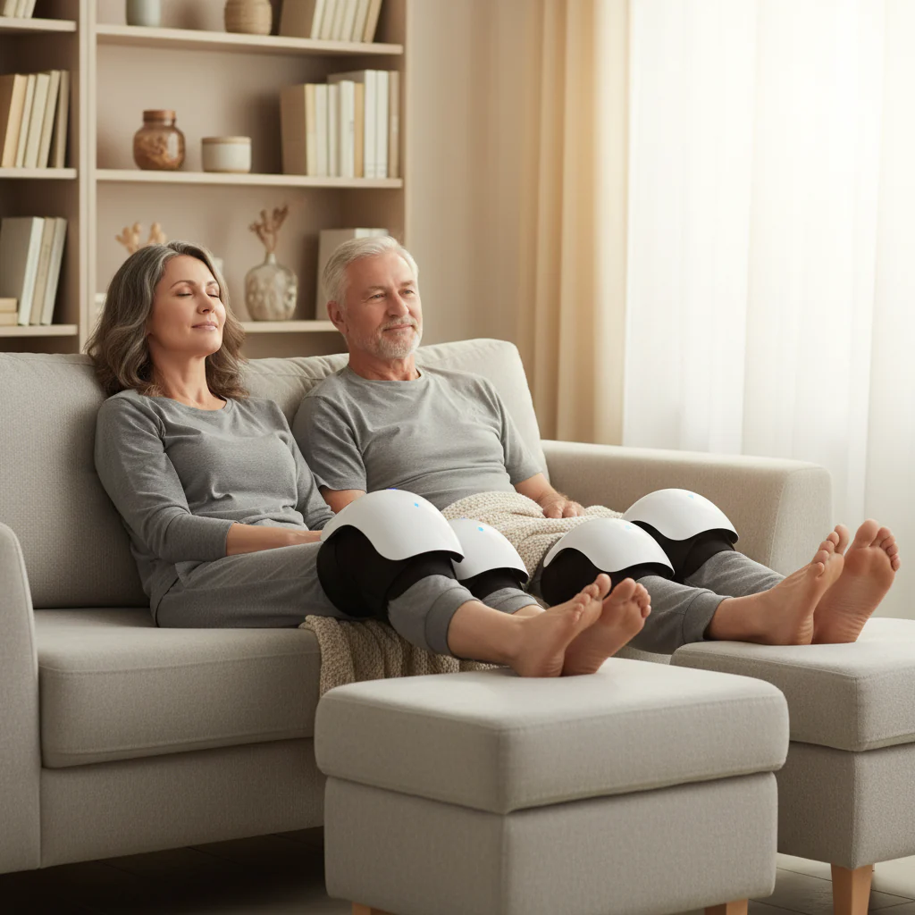 Portable Rechargeable Knee Massager – Heat & Vibration Pain Relief