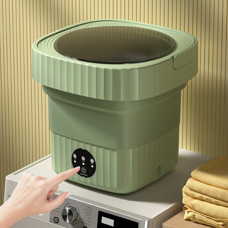 💥60% CHRISTMAS SALE! 🔥 MINI FOLDING WASHING MACHINE - Antibacterial & Portable, Perfect for Travel, Dorm and Small Spaces ✈️👕