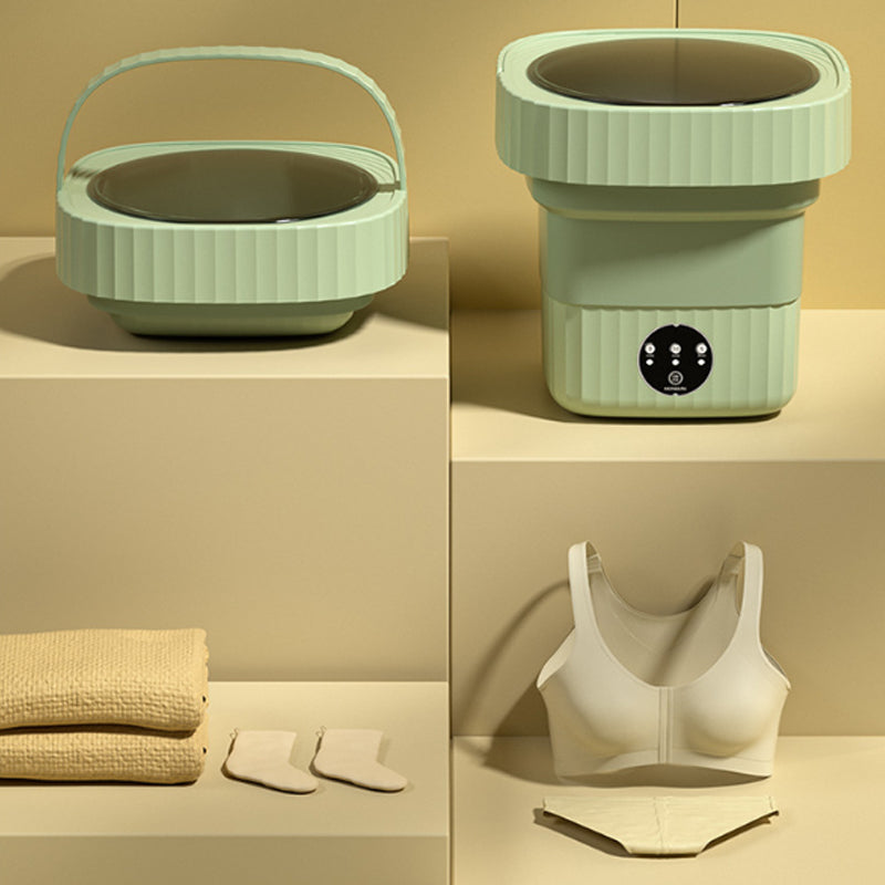 💥60% CHRISTMAS SALE! 🔥 MINI FOLDING WASHING MACHINE - Antibacterial & Portable, Perfect for Travel, Dorm and Small Spaces ✈️👕