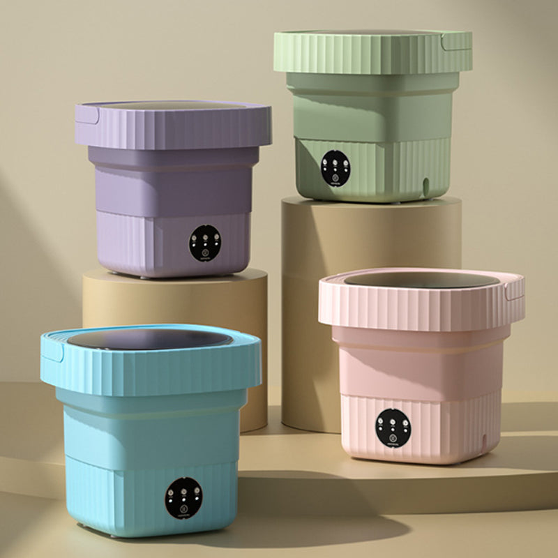 💥60% CHRISTMAS SALE! 🔥 MINI FOLDING WASHING MACHINE - Antibacterial & Portable, Perfect for Travel, Dorm and Small Spaces ✈️👕