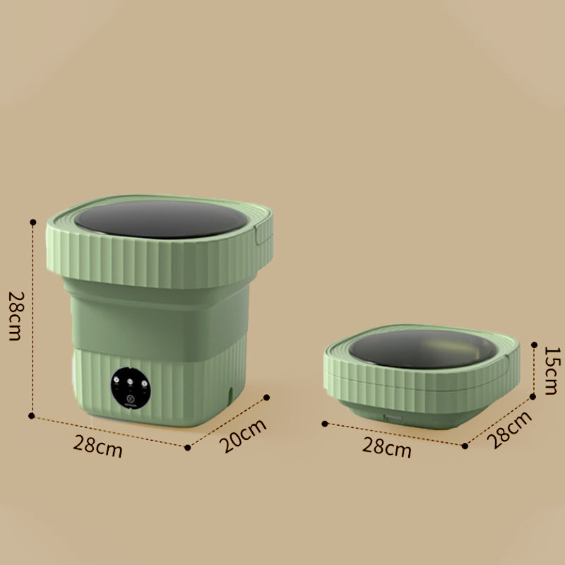 💥60% CHRISTMAS SALE! 🔥 MINI FOLDING WASHING MACHINE - Antibacterial & Portable, Perfect for Travel, Dorm and Small Spaces ✈️👕