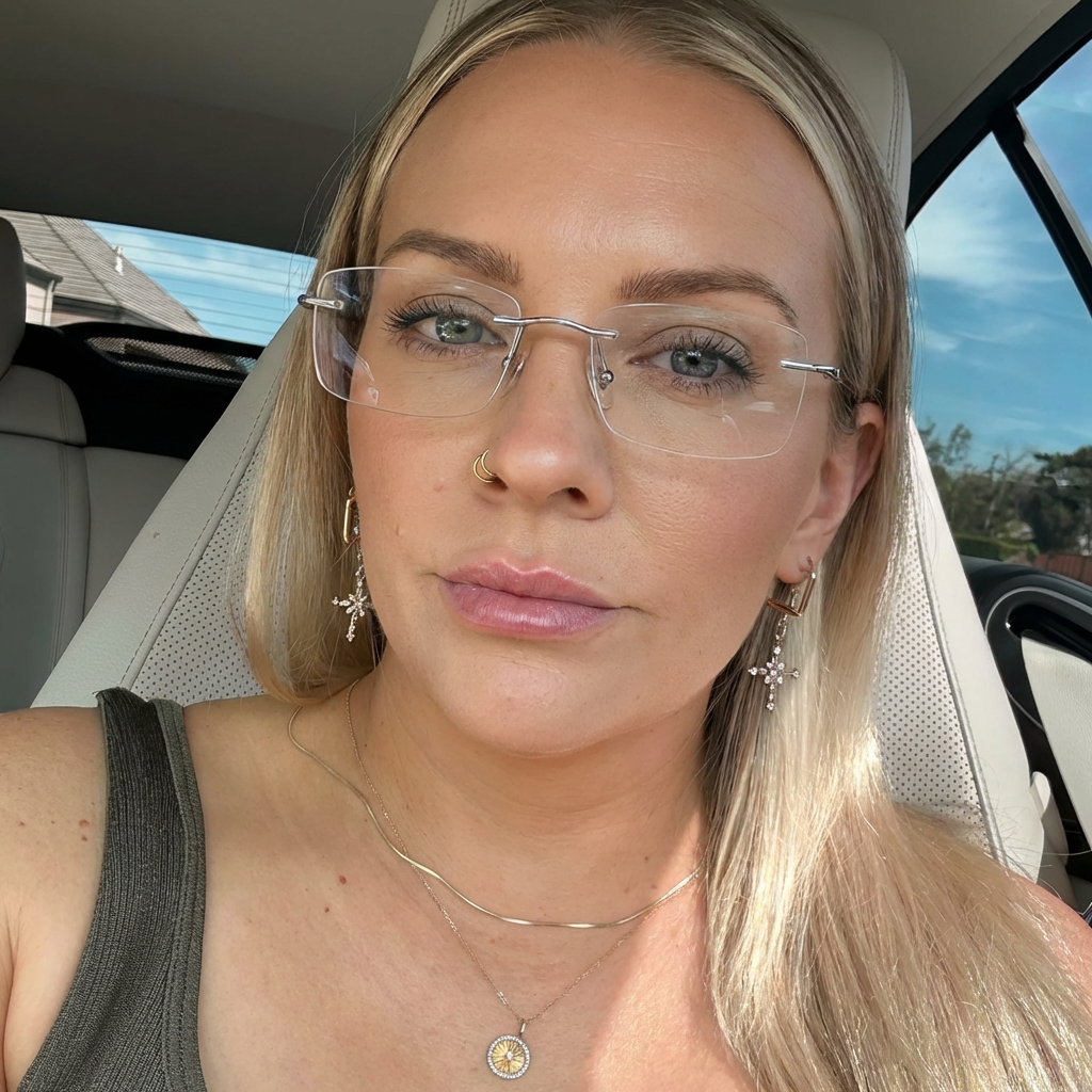 Rimless Rectangle Glasses #69-CTO2541