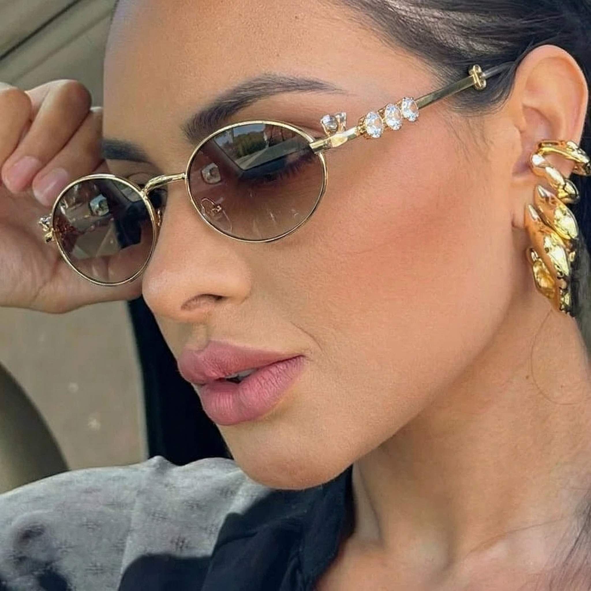 Oval Sunglasses #yl-YL8657