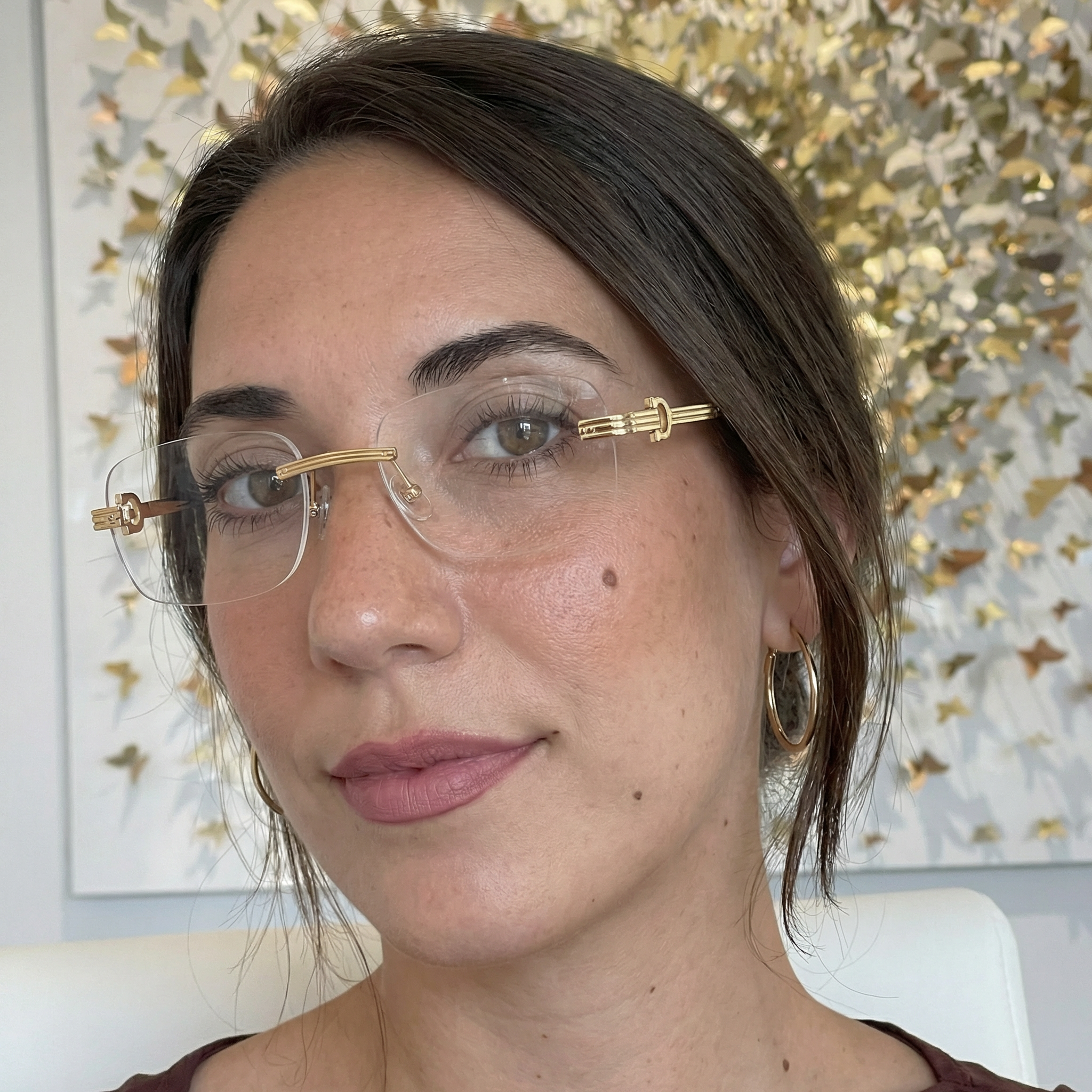 Rimless Square Glasses #69-cto2531