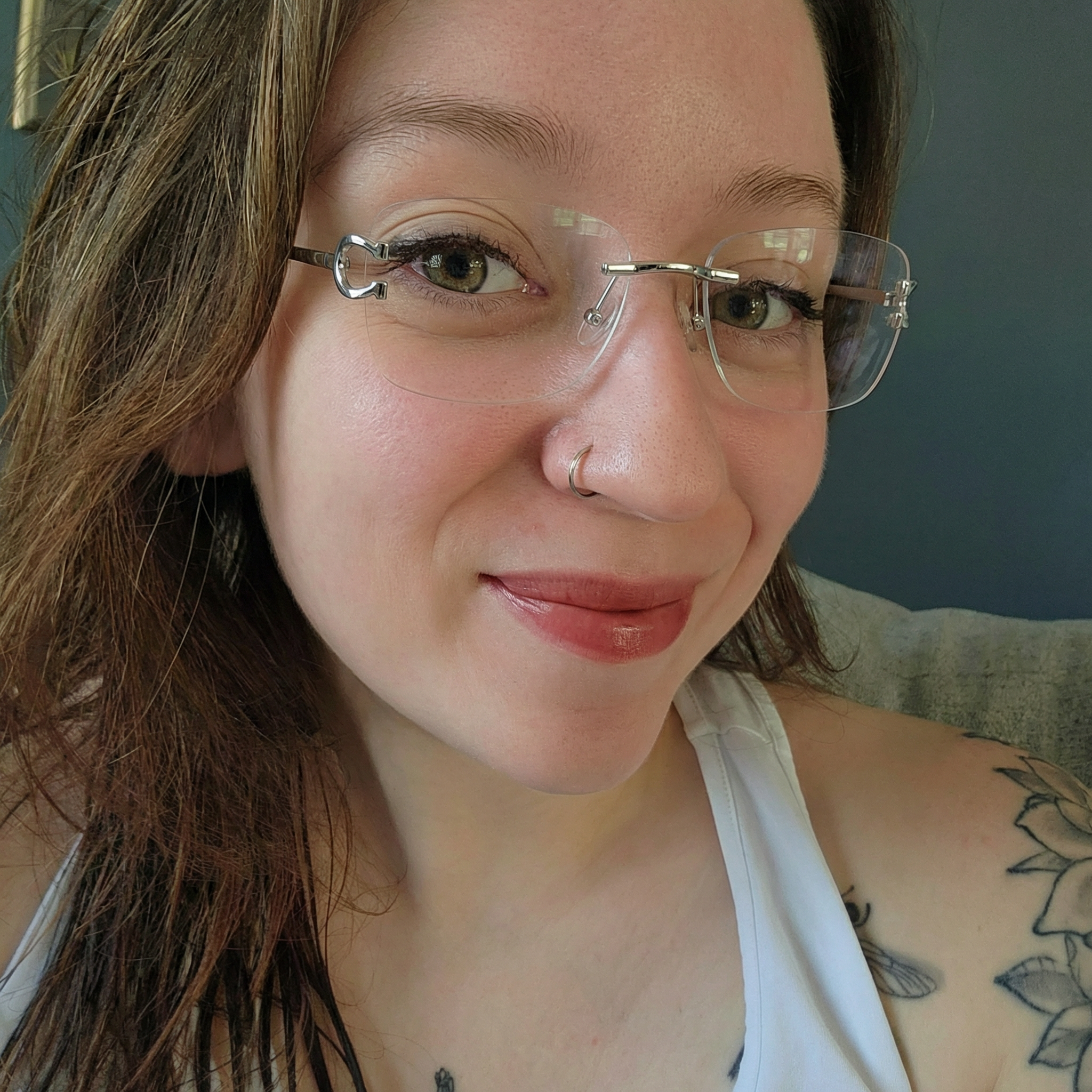 Rimless Square Glasses #69-cto2530