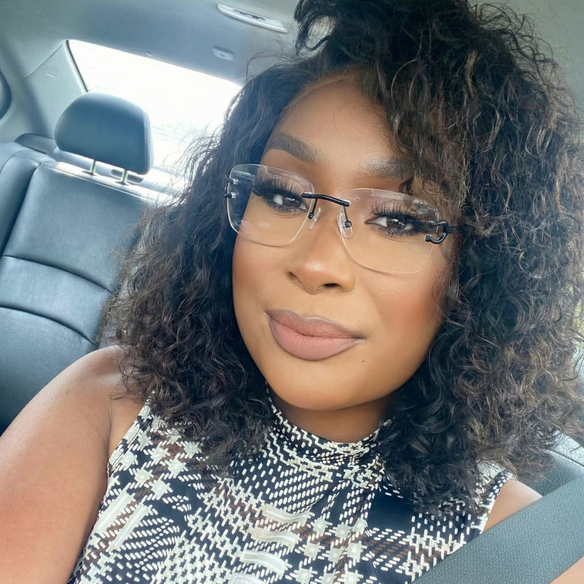 Rimless Square Glasses #69-cto2530