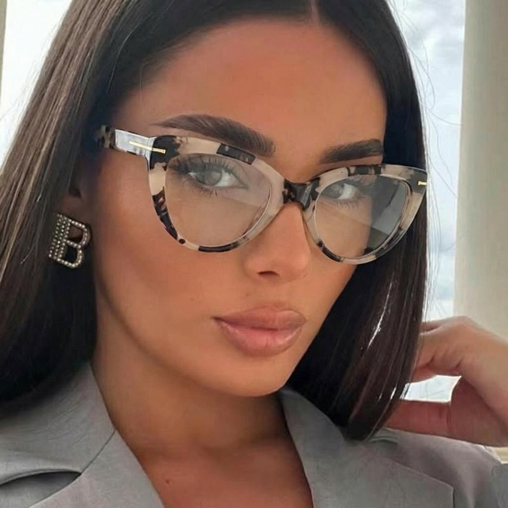 Cat-Eye Glasses #sjjz-072