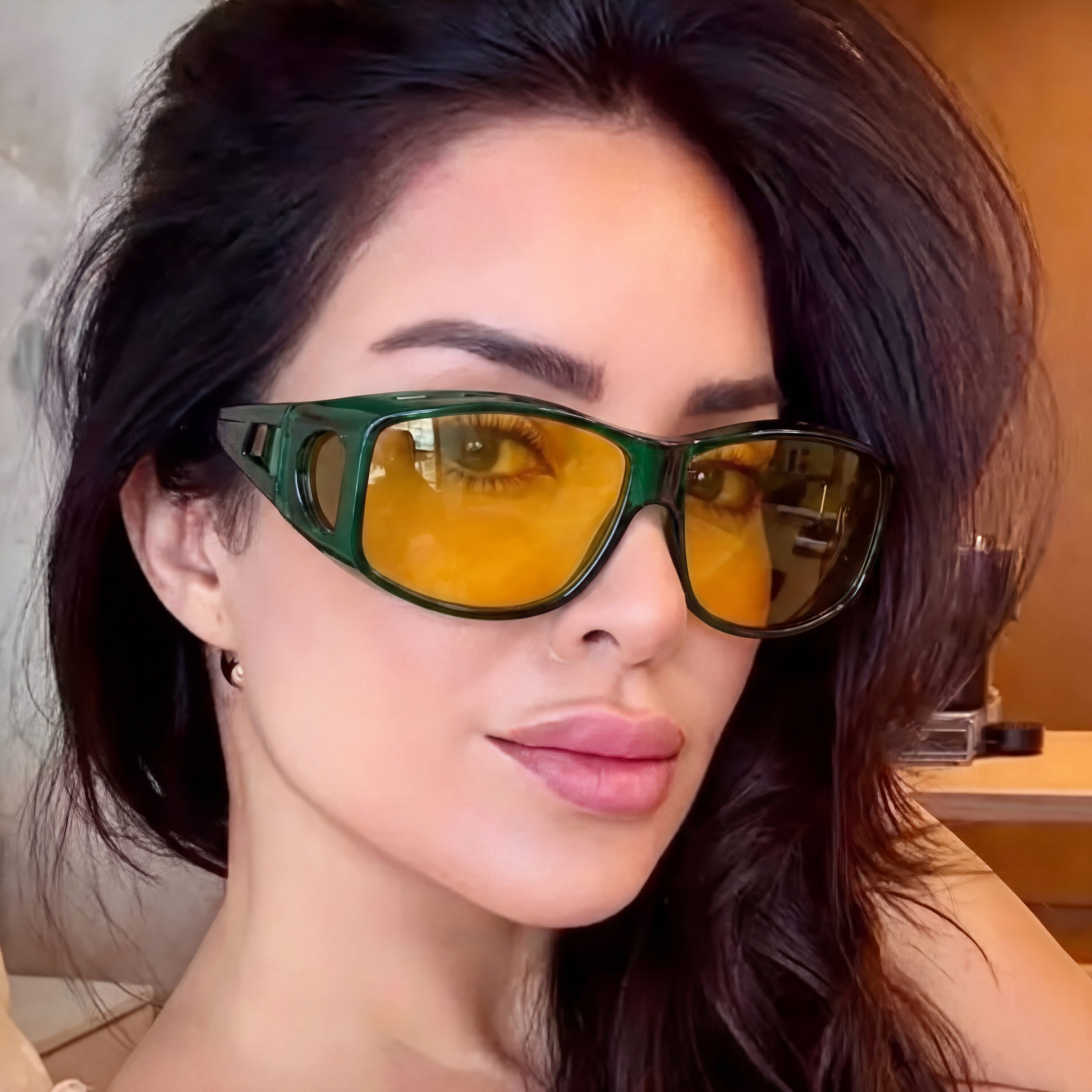 Rectangle Glasses #qc-0311