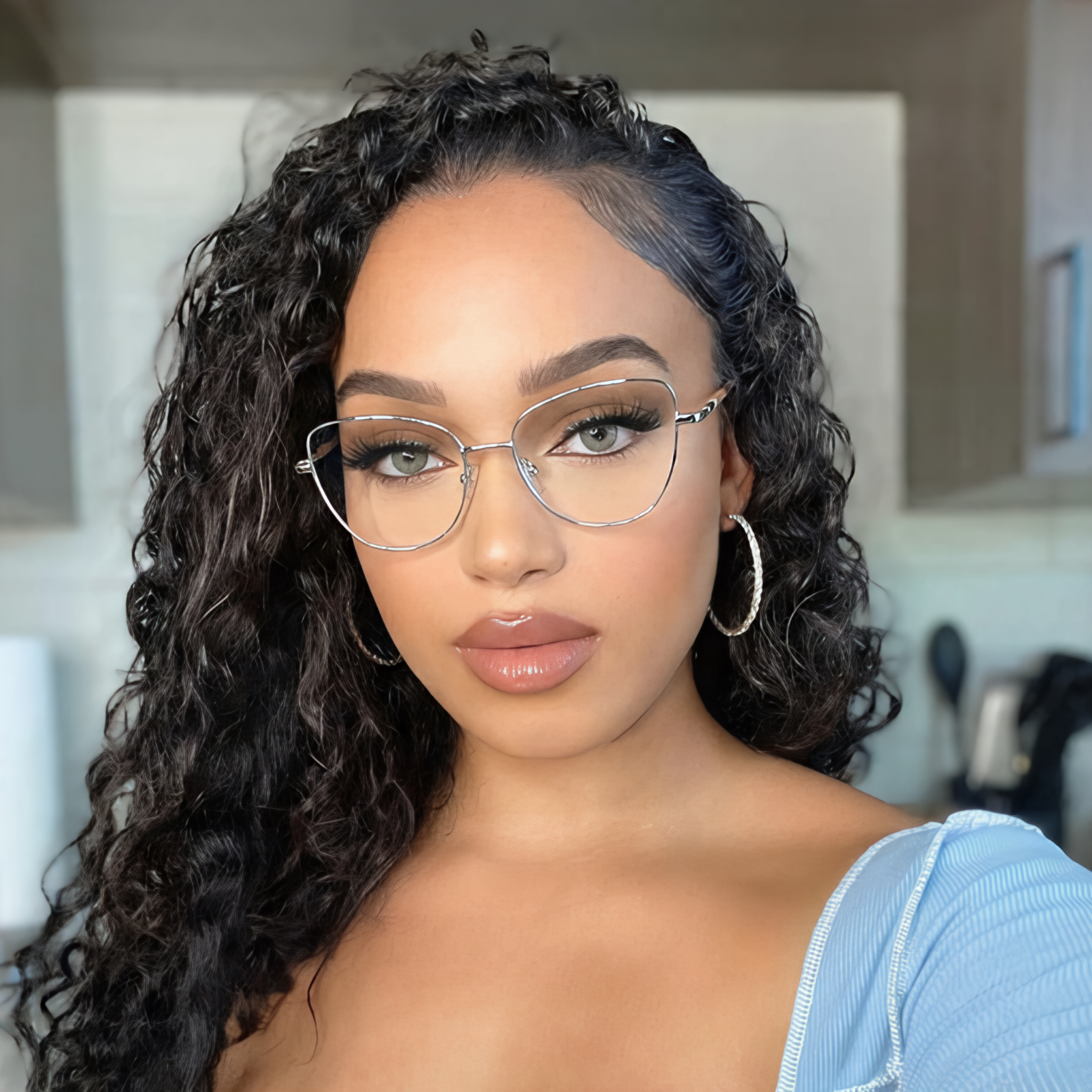 Cat-Eye Glasses #69-top124