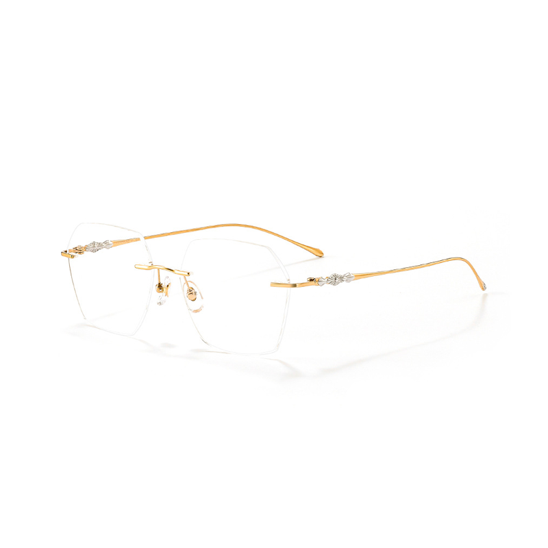 Rimless Square Glasses #kdxx-71305