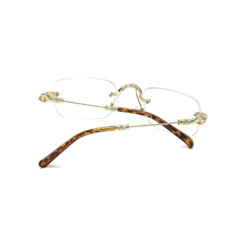 Rimless Rectangle Glasses #qt-8218