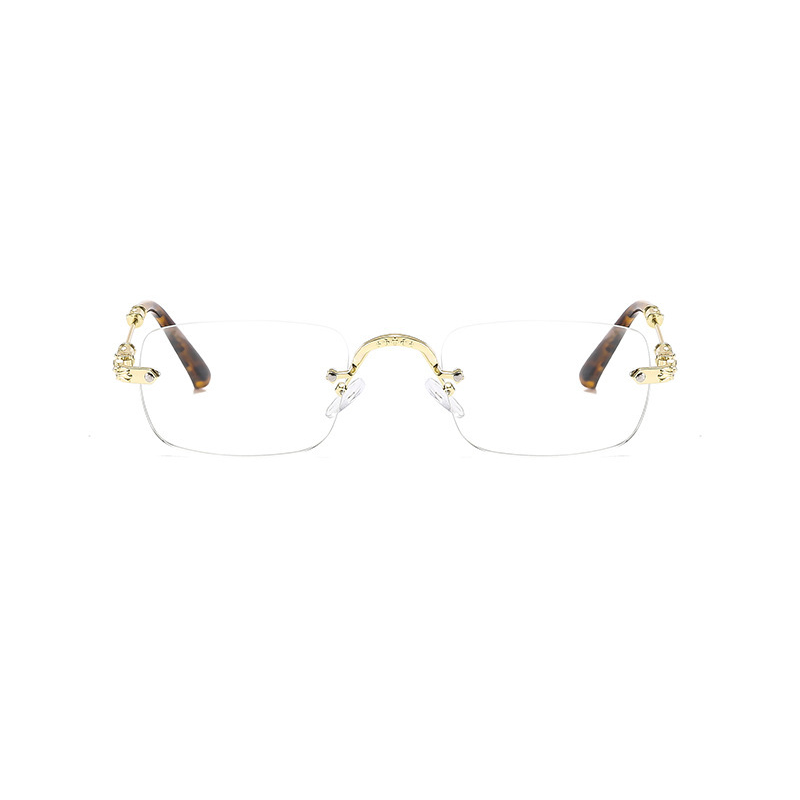 Rimless Rectangle Glasses #qt-8218