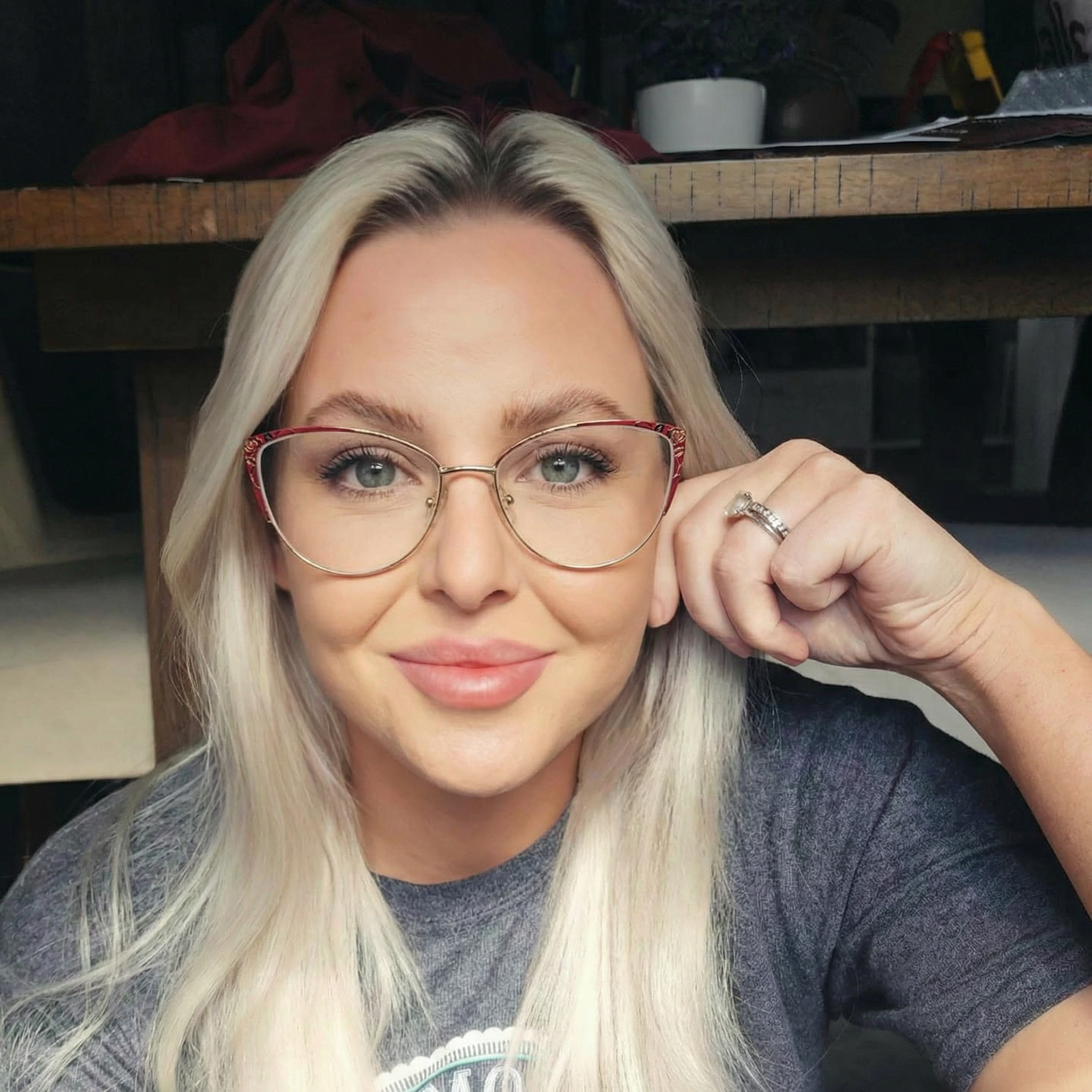 Cat-Eye Glasses #wr-87198