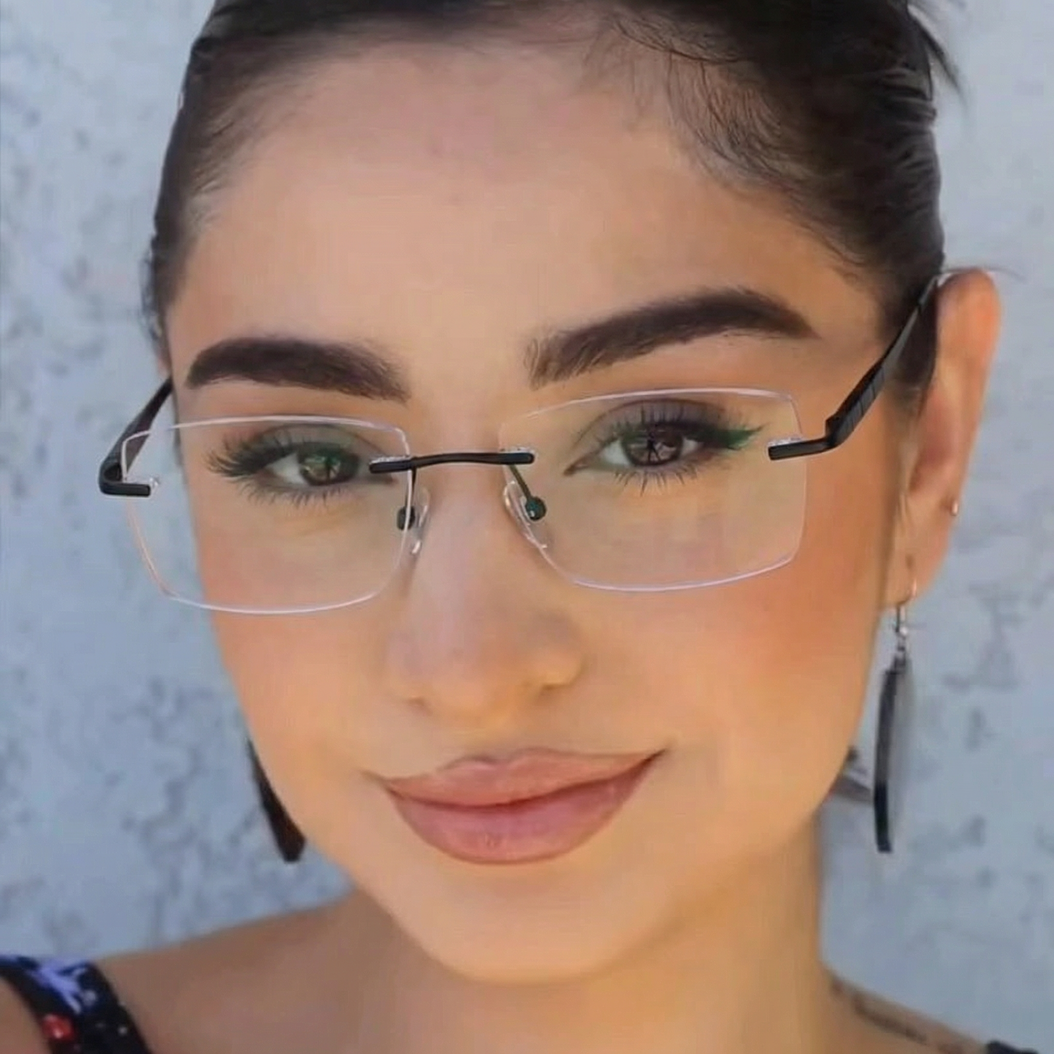 Rimless Rectangle Glasses #69-CTO2532