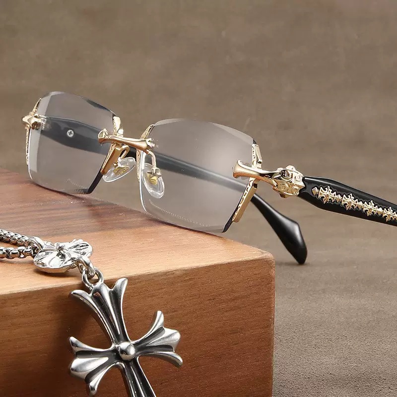Rimless Rectangle Glasses #ml-3302