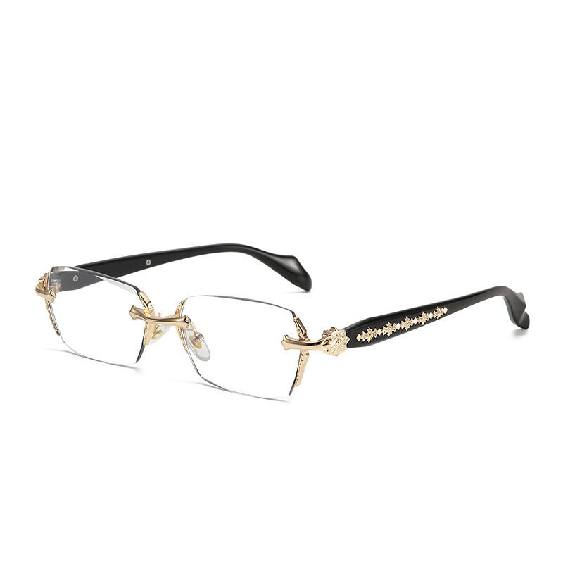 Rimless Rectangle Glasses #ml-3302