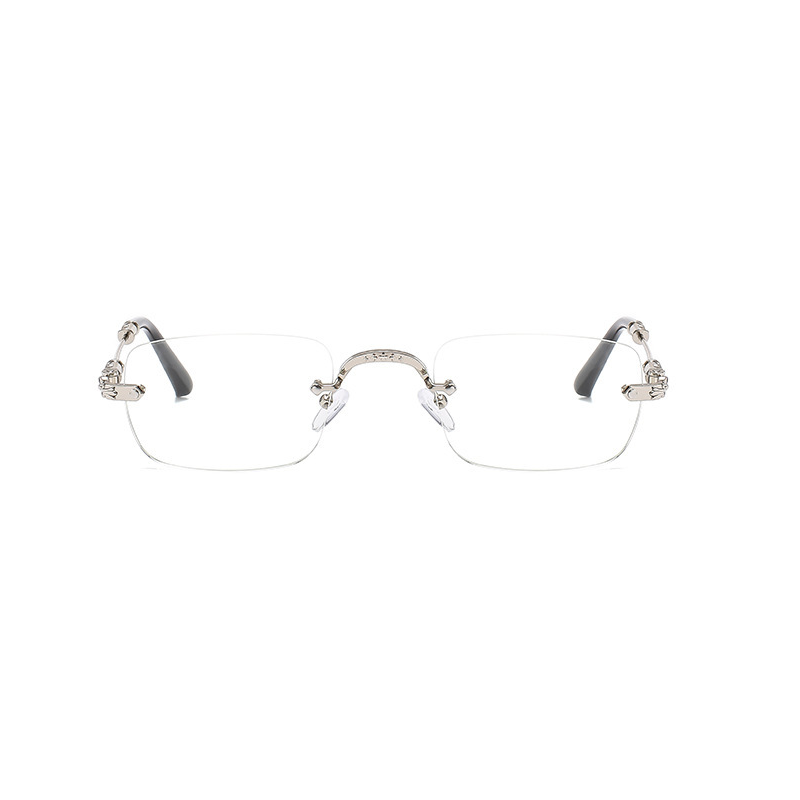 Rimless Rectangle Glasses #qt-8218
