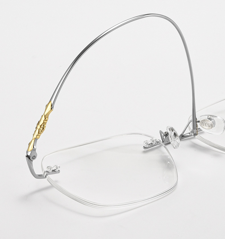 Rimless Square Glasses #kdxx-71305