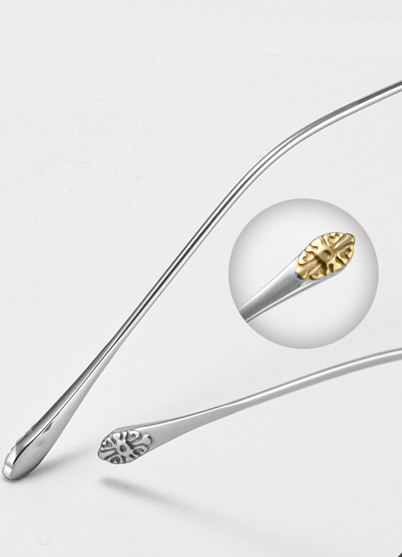 Rimless Square Glasses #kdxx-71305