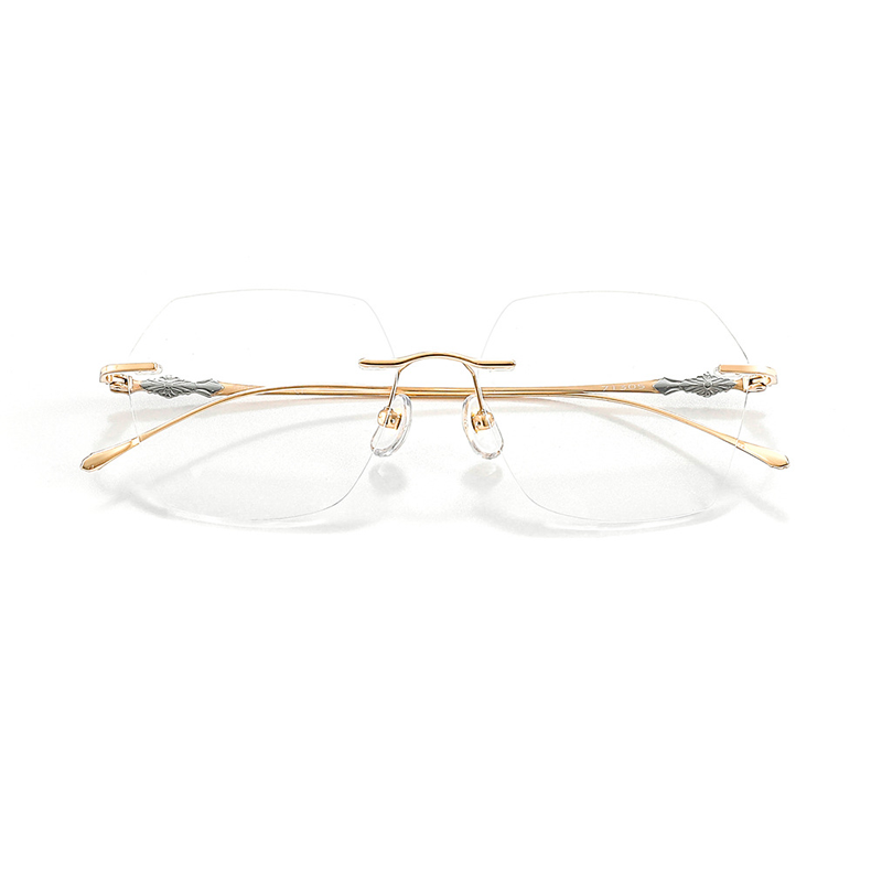 Rimless Square Glasses #kdxx-71305